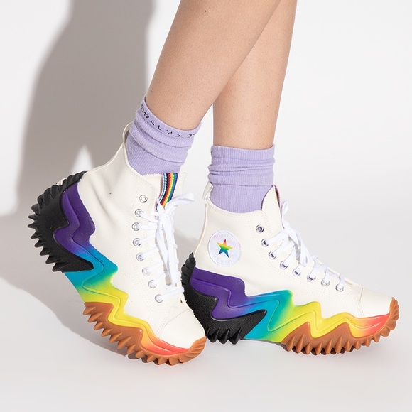 LIMITED ED PRIDE Run Star Motion Platform High Top - Picture 5 of 11